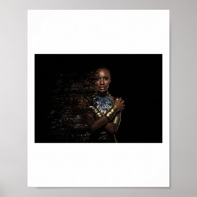 Poster Vinheta de Dispersão de Rainha Negra (Frente)