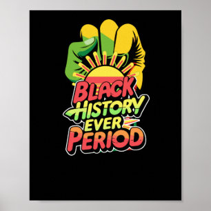 Poster Vinheta Preto de Cultura do Período de Histórico P