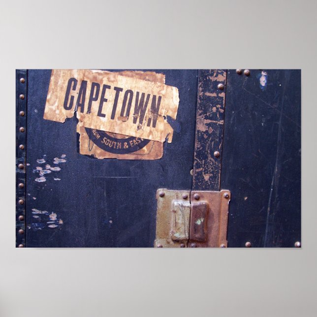 Pôster Vinhetas de bagagem antigas (Frente)