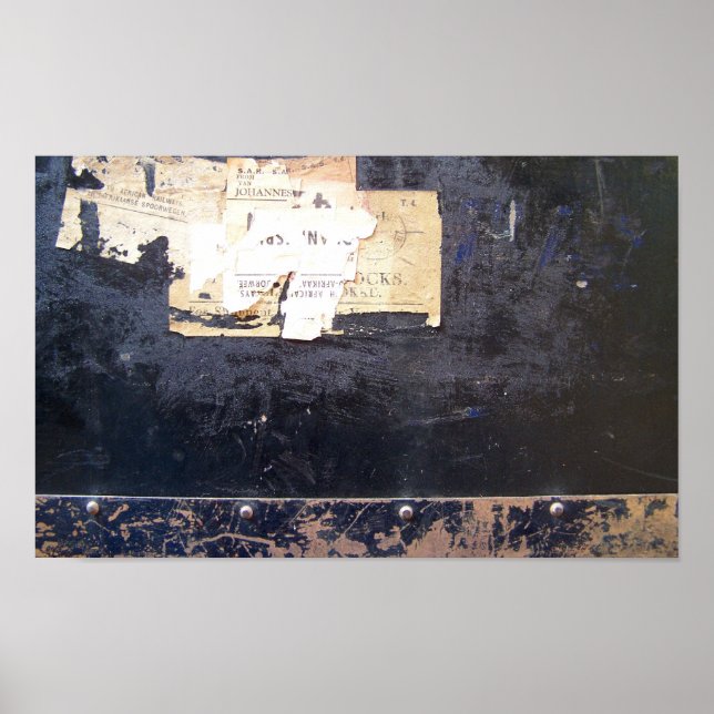 Pôster Vinhetas de bagagem antigas (Frente)