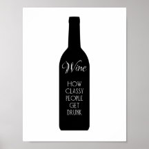 Vinho, como pessoas elegantes ganham bebado