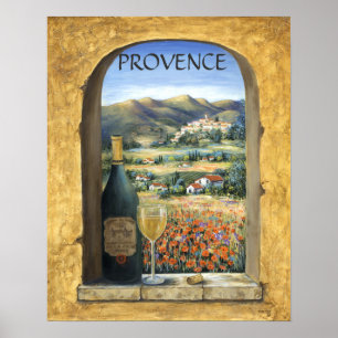 Pôster Vinho e papoilas