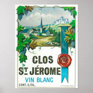 Pôster Vinho LabelEurope do St. Jermoe de Clos