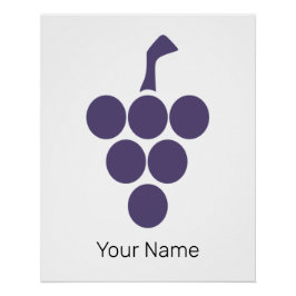 Pôster Vinho Ou Vinho Para Uvas E Uvas Sommelier