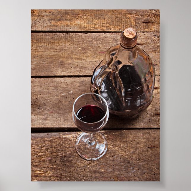 Poster vinho tinto (Frente)