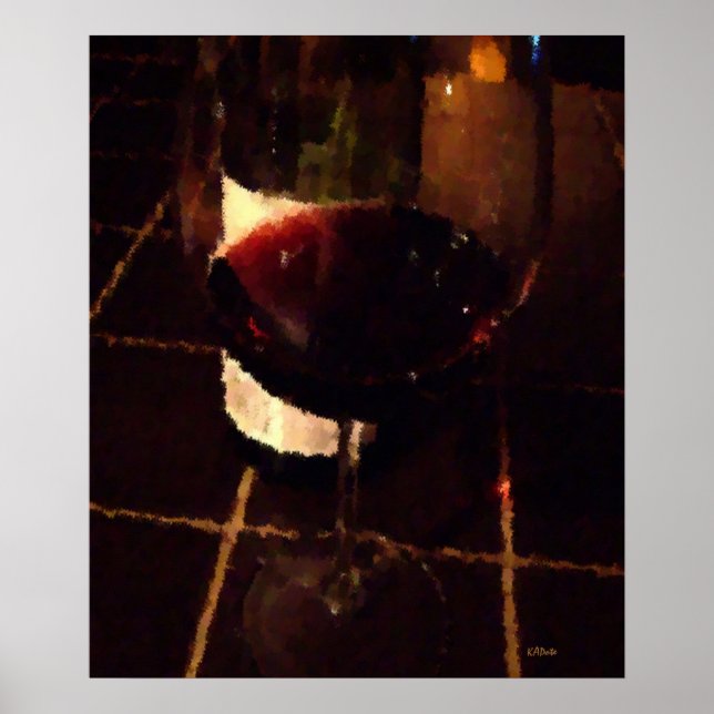 Pôster Vinho tinto (Frente)