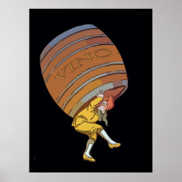 Pôster Vino Wine Barrel