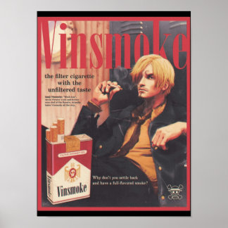 Poster Vinsmoke Sanji Cigarette Edition