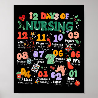 Poster Vintage 12 Dias De Enfermagem Na Nicu Natal Nicu