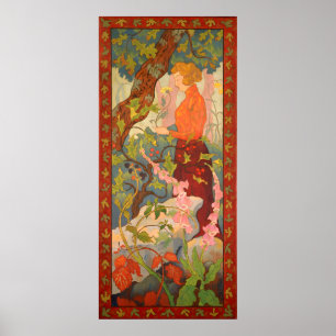 Poster Vintage 1899 "Digitales" por Paul Ranson