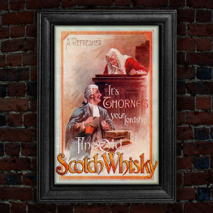Poster Vintage 1904 Scotch Whisky Advertisement