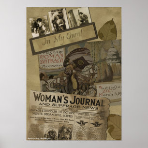 Pôster Vintage "1913 Woman's Suffrage" Srapbook Print