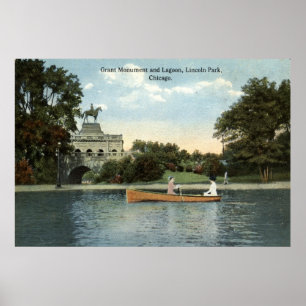 Poster Vintage 1915 de Lincoln Park, Chicago