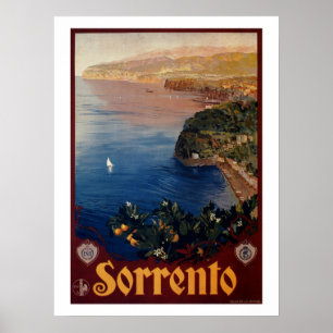 Poster Vintage 1920 Sorrento Italiano