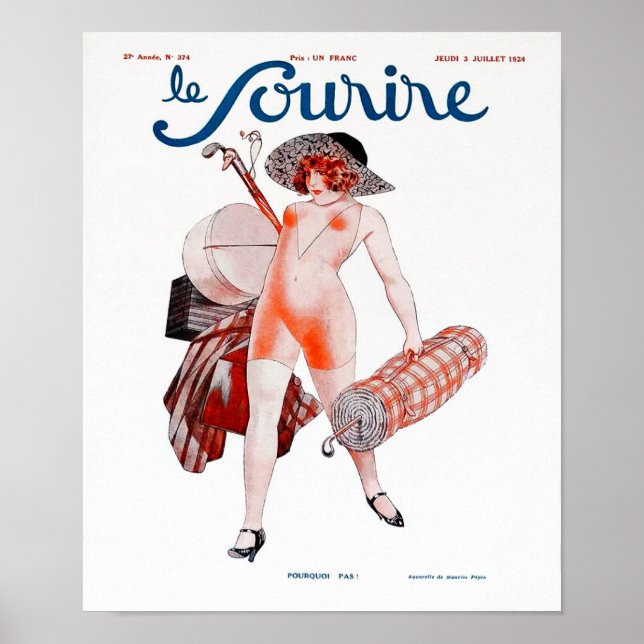 Poster Vintage 1924 Golf Print (Frente)