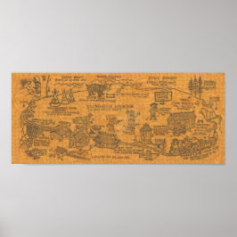 Poster Vintage 1960s Tweetsie Railroad