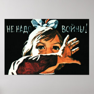 Poster Vintage 1962 Rússia Propaganda