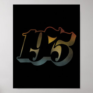 Poster Vintage 1975 Birthday Shirt For Men Retro 50th Bir