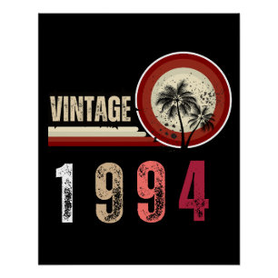 Pôster vintage, 1994, aniversário de 30 anos engraçada, 3