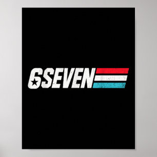 Poster Vintage 67 Meme Retro 6 Sete 