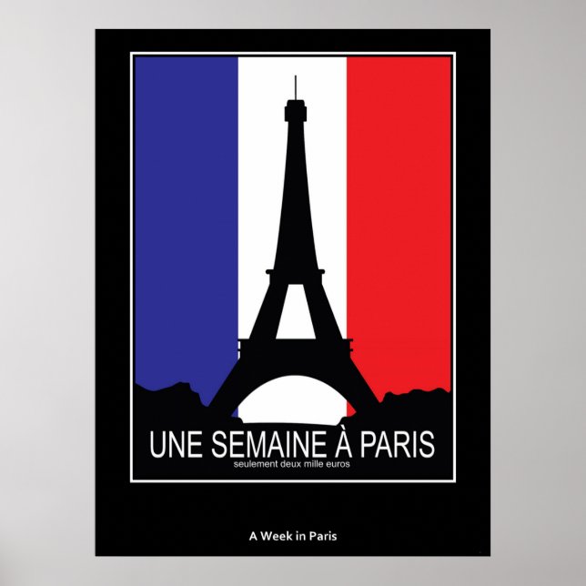 Poster vintage A Semana em Paris (Frente)