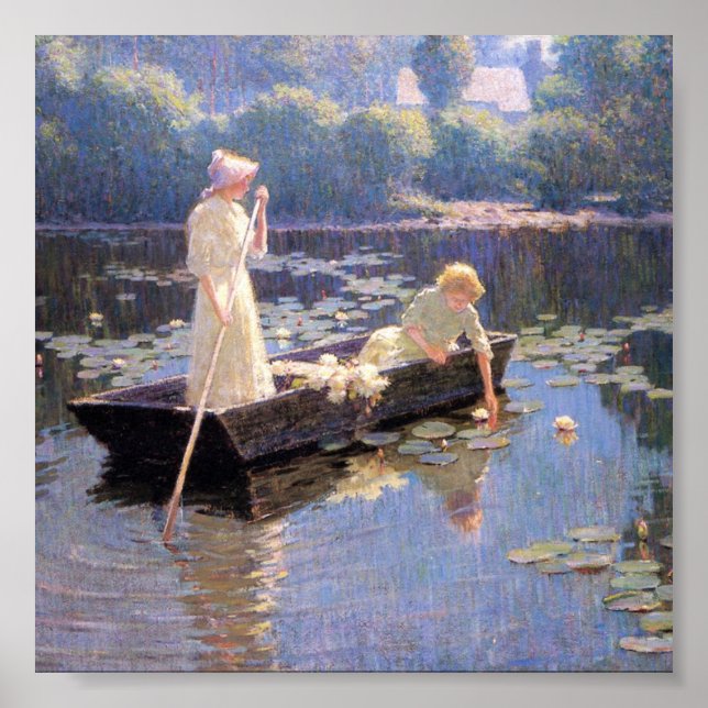 Poster Vintage Abbott Fuller Graves Pond Lily (Frente)