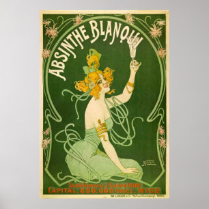 Pôster Vintage Absinthe Blanqui Advertisement