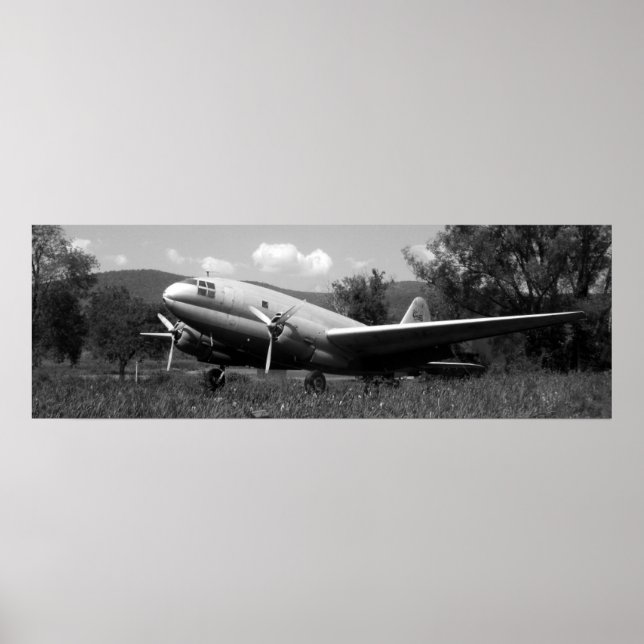 Poster Vintage Airplane (Frente)