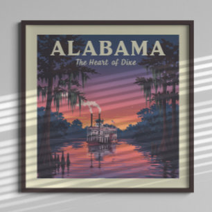 Poster Vintage Alabama