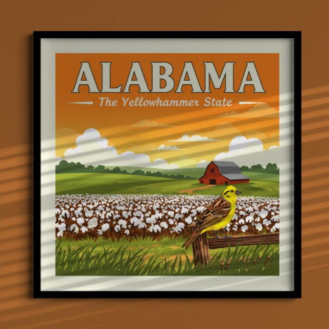 Poster Vintage Alabama (Criador carregado)