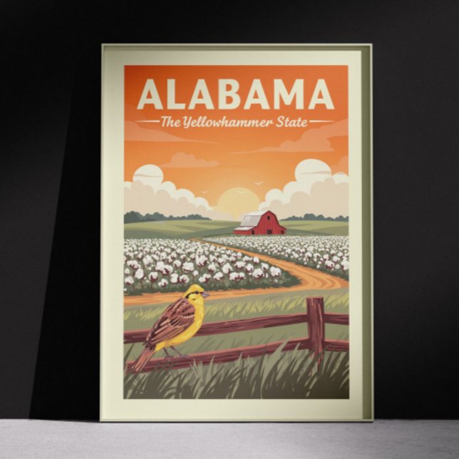 Poster Vintage Alabama (Criador carregado)