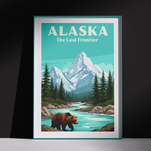 Poster Vintage Alaska (Criador carregado)