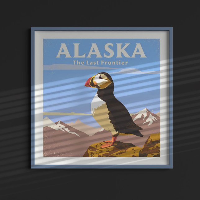 Poster Vintage Alaska (Criador carregado)