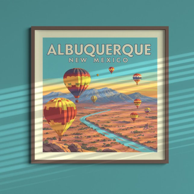 Poster Vintage Albuquerque New Mexico (Criador carregado)