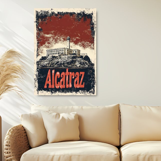 Poster Vintage Alcatraz Viagem (Criador carregado)