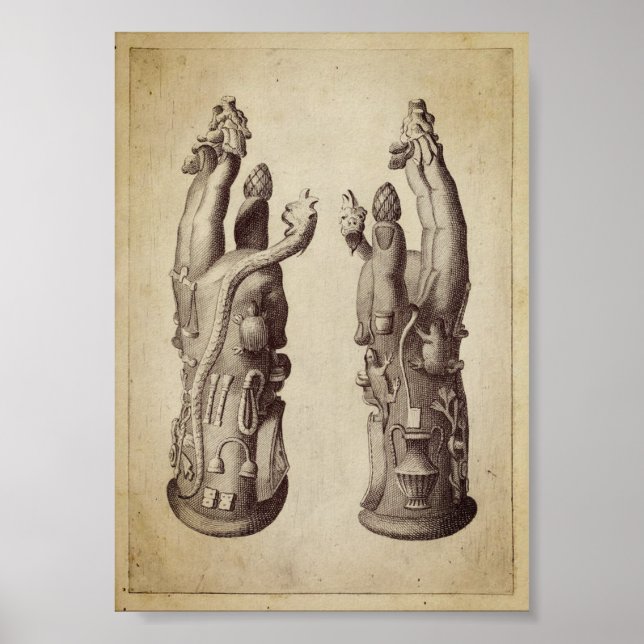 Poster Vintage Alchemical Illustration (Frente)