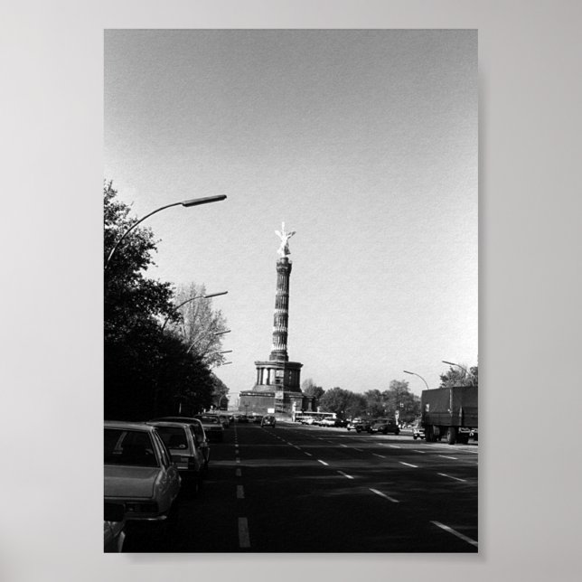 Poster Vintage Alemanha Berlim Rua 17 de junho (Frente)