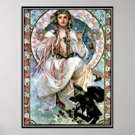 Poster vintage alfônimo mucha