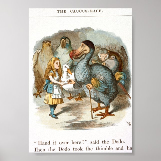 Poster Vintage Alice no País das Maravilhas (Frente)