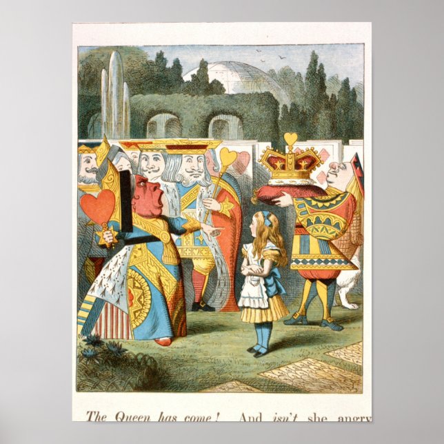 Poster Vintage Alice no País das Maravilhas (Frente)