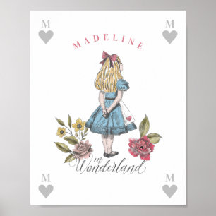 Poster Vintage Alice no País das Maravilhas   Posto Alic