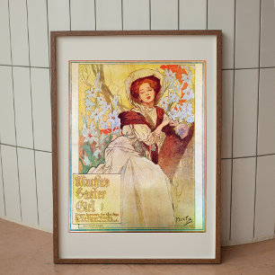 Poster vintage Alphonse Mucha Art Nouveau