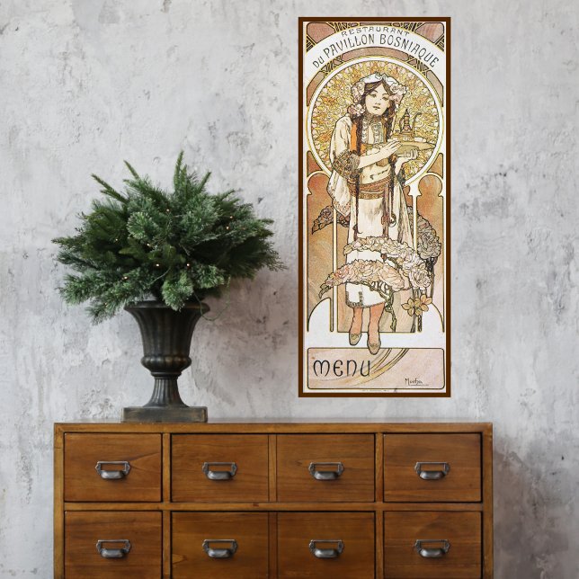Poster vintage Alphonse Mucha Art Nouveau (Criador carregado)