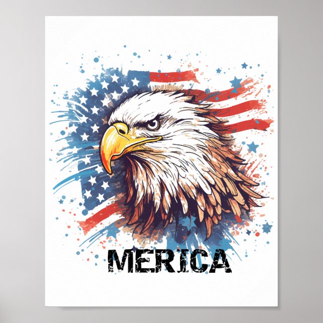 Poster Vintage American Eagle (Frente)