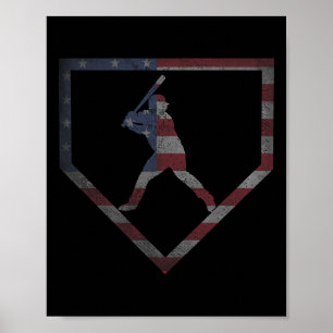 Poster Vintage American Flag Sell Usa
