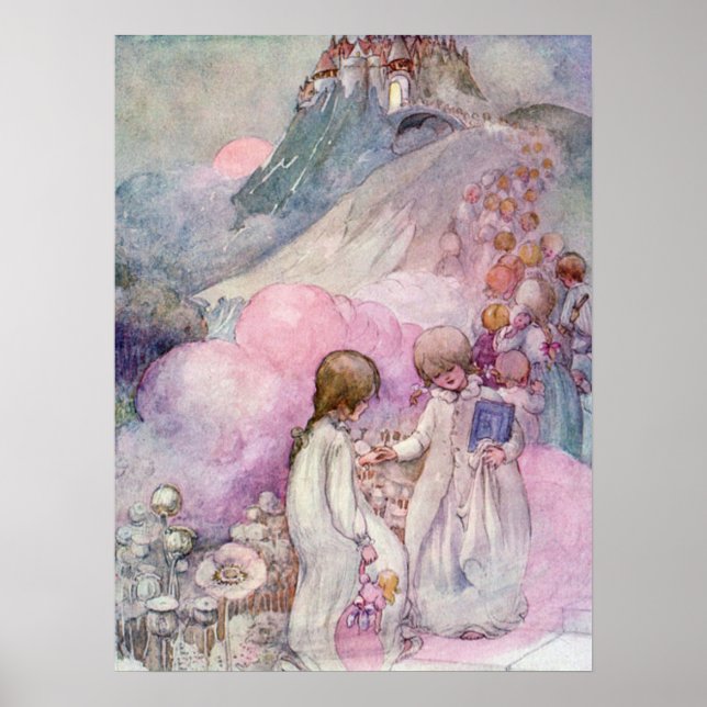 Poster Vintage Anne Anderson, Cidade do Sono (Frente)