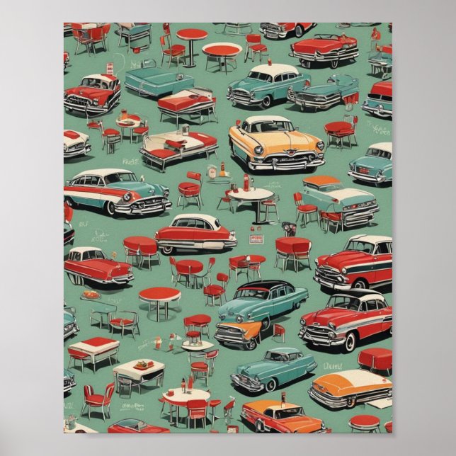 Poster Vintage anos 50 (Frente)