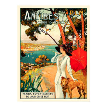 Vintage Antibes Cote d'Azur Travel