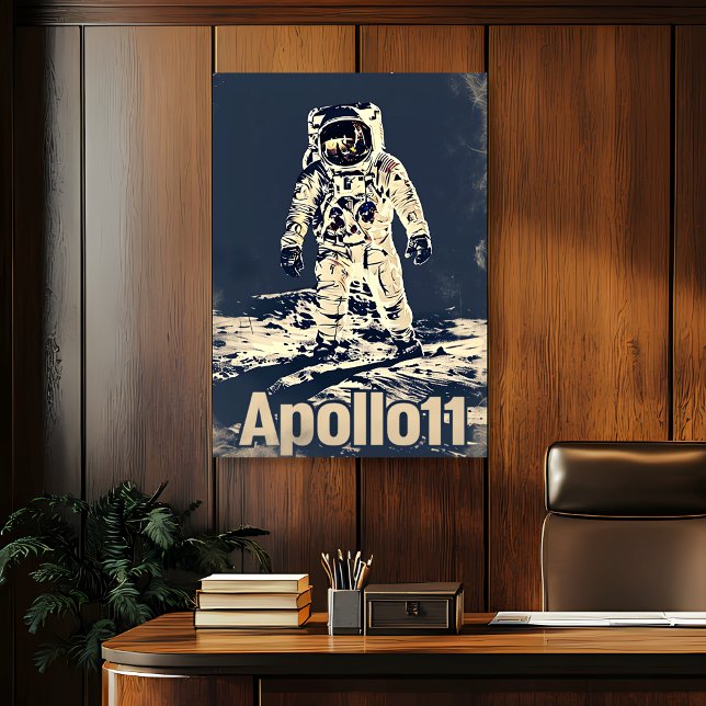 Poster Vintage Apollo 11 (Criador carregado)