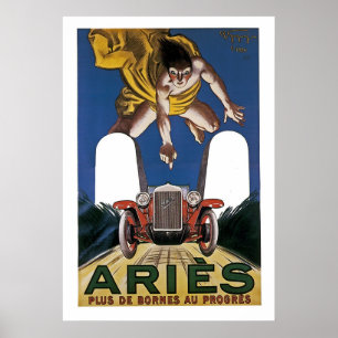 Poster Vintage Aries Anúncio